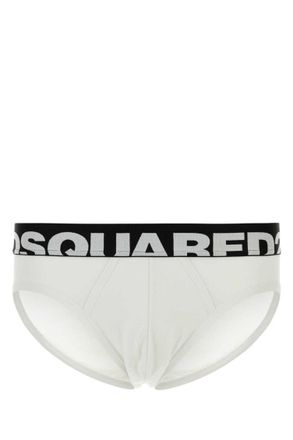 Dsquared2 White Stretch Swimming Brief