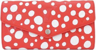 Louis Vuitton Rouge Leather Long Wallet (Bi-Fold) (Pre-Owned)