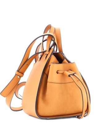 Loewe Hammock Bag Leather and Nubuck Mini tote bag - Neutrals