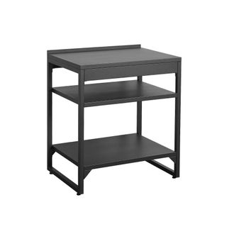 Sweeek M&oacute;dulo cocina exterior de acero 2 estante, l80cm, negro