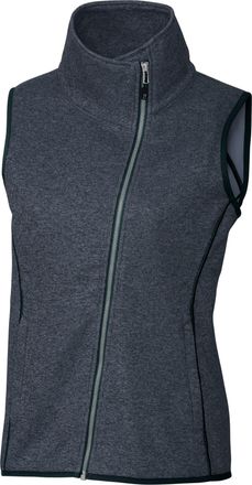 Cutter & Buck Mainsail Sweater-Knit Womens Full Zip Vest