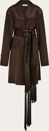 Ferragamo Women Satin jacket Brown