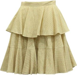 Alexander McQueen Alexander Mcqueen Ruffled Lace Tiered Skirt (Authentic Pre-Loved)