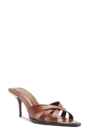 Schutz Keefa Leaf Mule in Warm Toffee at Nordstrom, Size 10.5