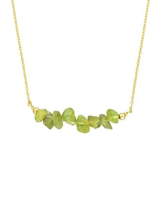 Rina Limor Silver 1.41 Ct. Tw. Peridot Bead Necklace
