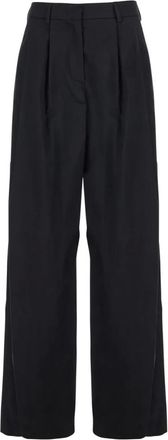 Pla&icirc;n Plain, Dames, Broeken, Zwart, Maat: L Katoen