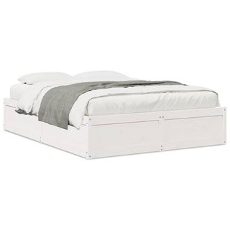 Berkfield Home Bed Frame without Mattress White 140x200 cm Solid Wood Pine
