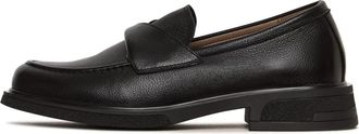 Cesare Gaspari Classic Leather Twist Loafers - Dames - Loafers - Zwart - 38 EU - Leer - Schoenen