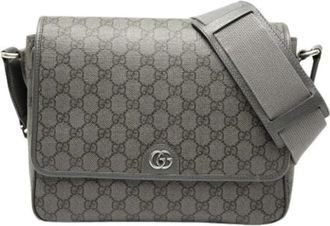 Gucci Pre-owned Vintage Crossbody Tas - Dames - Vintage Schoudertas - Grijs - ONE Size - Vintage