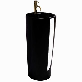 Rea Rea - Lavabo De Pie Blanka Negro