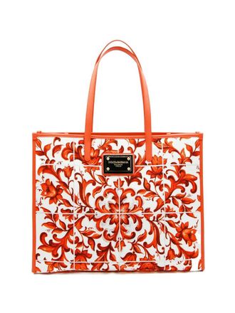 Dolce & Gabbana Tragetasche mit Majolika-Print von Dolce & Gabbana