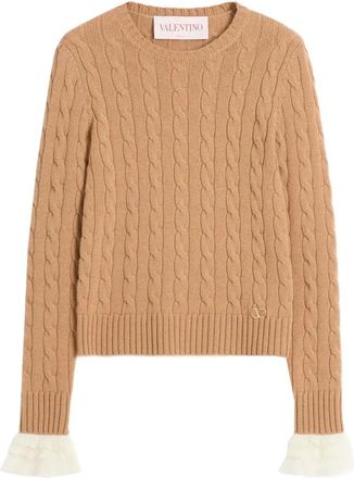 Valentino Garavani cashmere sweater - women - Cashmere - M - Brown
