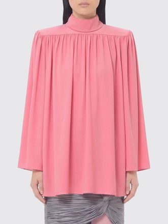 Valentino Garavani Silk Turtleneck Blouse with Padded Shoulders