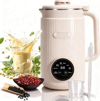 OEM 1 M&aacute;quina Para Hacer Leche Vegetal, 8 Programas, 12 Cuchillas, Control De Temperatura De 50 &deg;c, Funci&oacute;n Para Mantener Caliente Durante 8 Horas, Para L