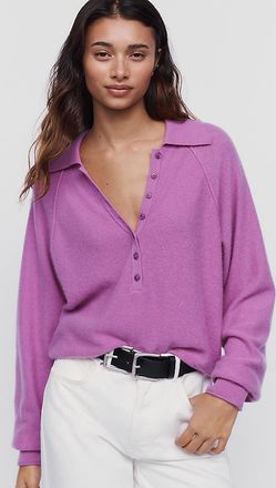Pilcro 100% Cashmere Henley Sweater