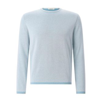 Phil Petter Round-neck Knitwear, male, Blue, Size: 2XL Round-neck Knitwear