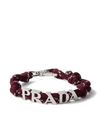Prada Armband met logo - Rood