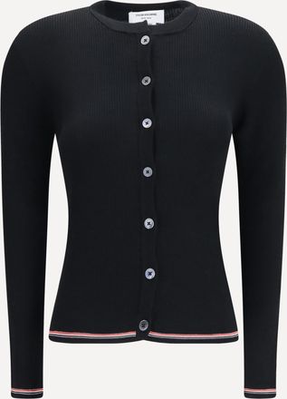 Thom Browne Ribbed merino wool Cardigan Female 40