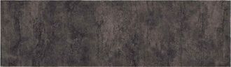 vidaXL Alfombra De Cocina Hormig&oacute;n Negro 150 X 45 Cm 100% Poliamida Vidaxl