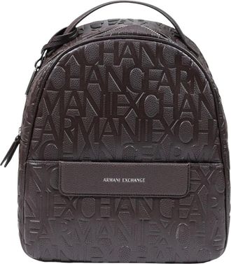 A|X Armani Exchange Tassen, Dames, Bruin, ONE Size, Polyester, Gewatteerde rugzak