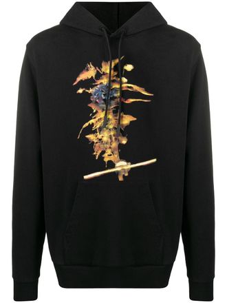 Marcelo Burlon Hoodie met print - 1020 BLACK ORANGE