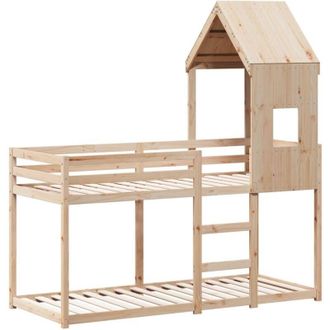 vidaXL Bunk Bed without Mattress 80x200 cm Solid Wood Pine Vidaxl