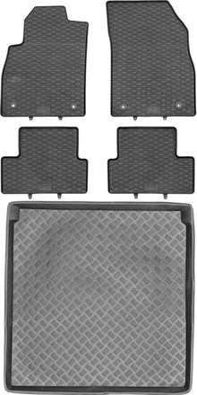 OEM Juego De Alfombrillas De Goma Para Coche Y Maletero Para Opel Astra Iv J Kombi (2009-2015)