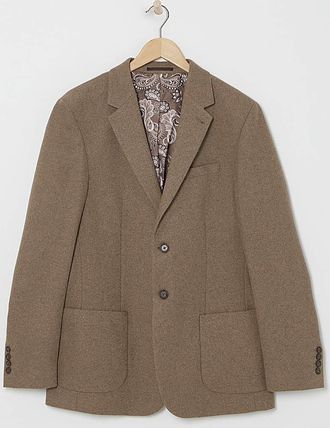 Jacamo Herringbone Tweed Regular Suit Jacket