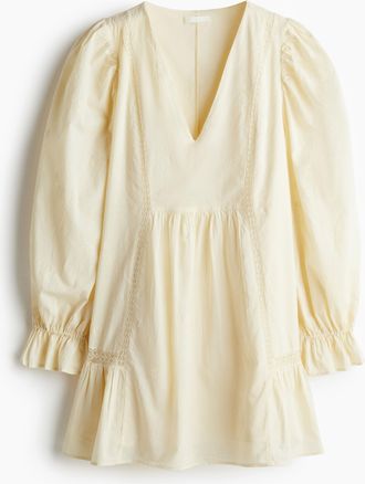 H&M Tunikakleid aus Baumwolle - Beige