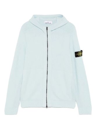 Stone Island Vest met capuchon en gaas-effect - Blauw