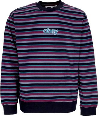 Obey Specialty Fleece Crewneck Sweatshirt Zwart - Heren - Sweatshirts - Veelkleurig - XL - Katoen - Hoodies & sweatvesten