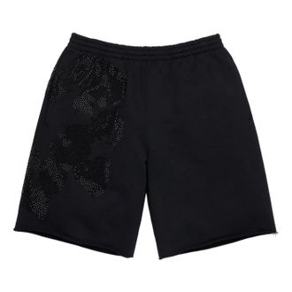 Denim Tears Biggie Rhinestone Cotton Wreath Sweatshort Black SS26BRS14552458