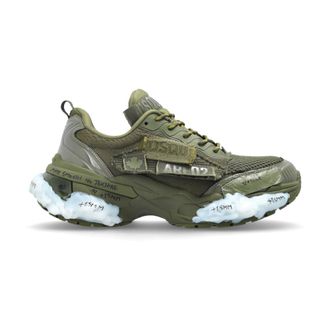 Dsquared2 Sneakers, male, Green, Size: 10 US Faster Sneakers