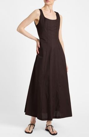 Santorelli Pagina Sleeveless Maxi Dress in Coffee at Nordstrom, Size X-Small