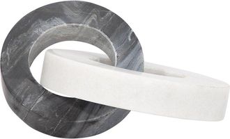 Sagebrook Home Marble 8In Double Ring