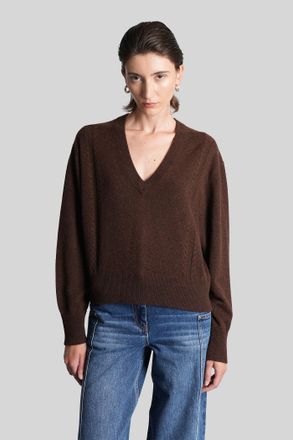 Iro Lavina Knitwear In Brown Suede