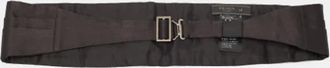 Prada Pre-owned Tuxedo Cummerbund - Heren - Vintage Accessoires - Zwart - ONE Size - Satijn - Vintage