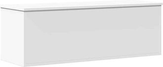 vidaXL Caja De Almacenaje Madera De Ingenier&iacute;a Blanco 102x35x35 Cm Vidaxl