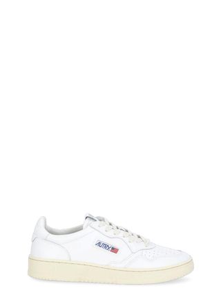Autry Medalist Low White Leather Sneakers