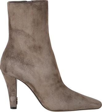 Saint Laurent Heeled Boots, female, Gray, Size: 6 US Saint Laurent Boots
