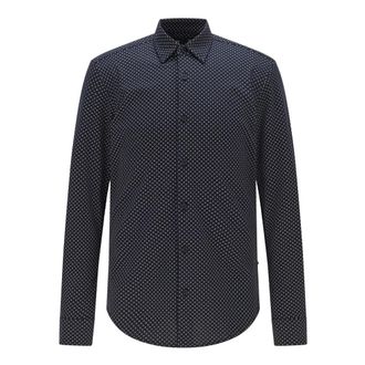 HUGO BOSS Hugo, Casual Shirts, male, Blue, Size: XS Casual Shirt