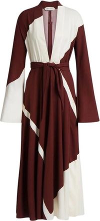 Alberta Ferretti Maxi Jurk - Dames - Maxi kleedjes - Rood - S - Kleedjes