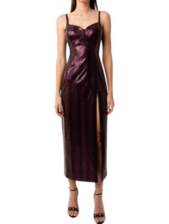 Amylynn Saskia Dress In Maroon