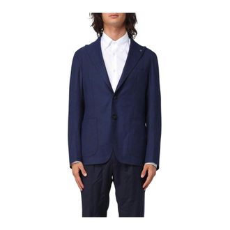 Tagliatore Heren, Jassen, Blauw, Maat: M Wol