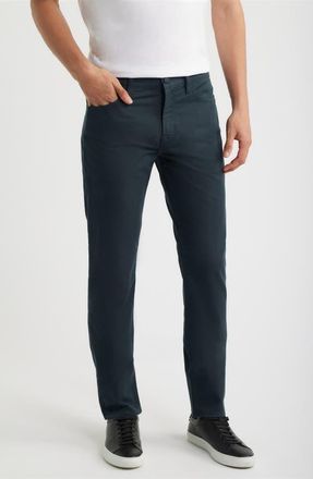 AG - Adriano Goldschmied Tellis Airluxe Commuter Performance Sateen Pants in Melange Smoke at Nordstrom, Size 31 X 32
