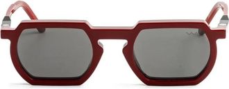Vava Wl 0033 RED Dark Grey Zonnebrillen - unisex - Zonnebrillen - Rood - 50 MM - Accessoires