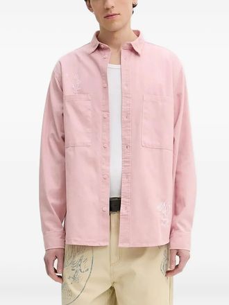 Desigual Camicia con ricamo - Rosa