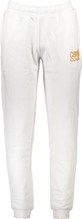 Cavalli Sportieve witte herenbroek met elastische taille - Heren - Sweatpants - Wit - XL - Broeken