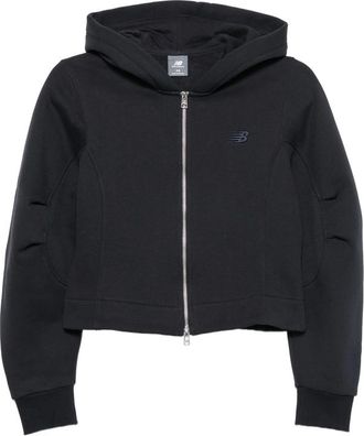 New Balance Logo-embroidered Zip-up Hoodie