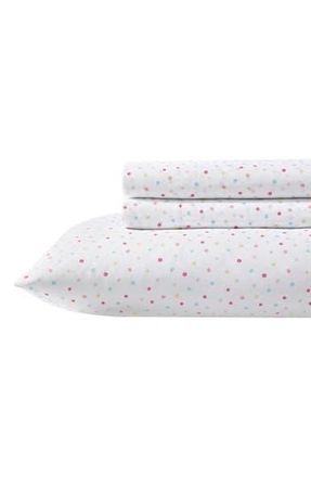 Laura Ashley Confetti Dot Print Sheet Set in Pastel Pink at Nordstrom Rack, Size Twin X-Long
